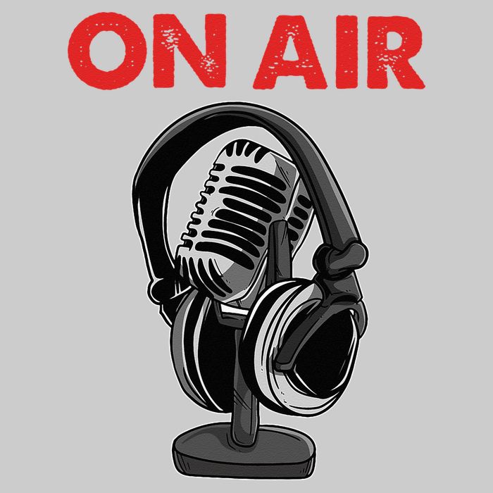 On Air Podcast Microphone Radio Show Host Music DJ Tie-Dye T-Shirt