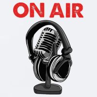 On Air Podcast Microphone Radio Show Host Music DJ Sueded Cloud Jersey T-Shirt