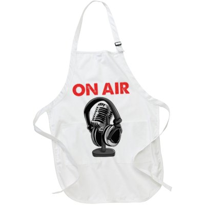 On Air Podcast Microphone Radio Show Host Music DJ Apron