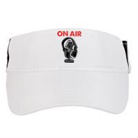 On Air Podcast Microphone Radio Show Host Music DJ Adult Drive Performance Visor