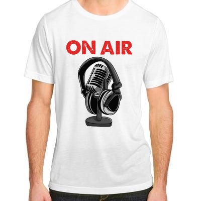 On Air Podcast Microphone Radio Show Host Music DJ Adult ChromaSoft Performance T-Shirt