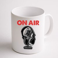 On Air Podcast Microphone Radio Show Host Music DJ Mug