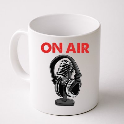 On Air Podcast Microphone Radio Show Host Music DJ Mug