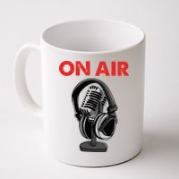 On Air Podcast Microphone Radio Show Host Music DJ Mug