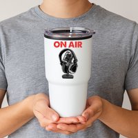 On Air Podcast Microphone Radio Show Host Music DJ Tumbler