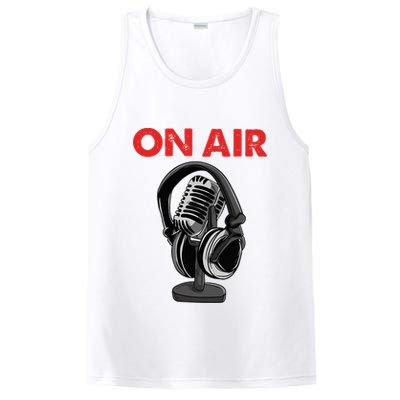 On Air Podcast Microphone Radio Show Host Music DJ PosiCharge Competitor Tank
