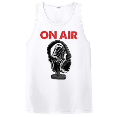 On Air Podcast Microphone Radio Show Host Music DJ PosiCharge Competitor Tank