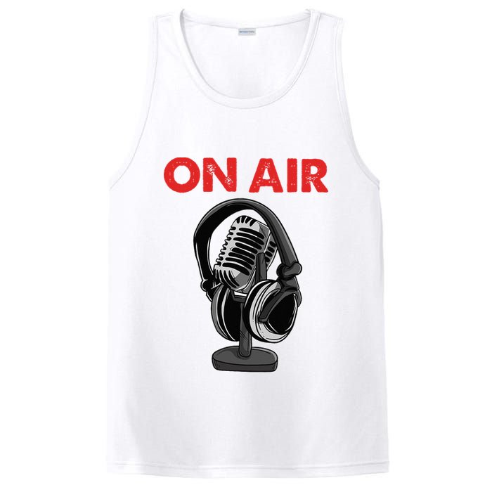 On Air Podcast Microphone Radio Show Host Music DJ PosiCharge Competitor Tank