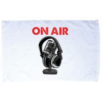 On Air Podcast Microphone Radio Show Host Music DJ Microfiber Hand Towel