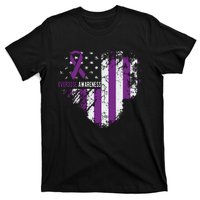 Overdose Awareness Purple Ribbon Drug Addiction T-Shirt