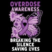 Overdose Awareness Purple Ribbon Drug Addiction Bucket Hat