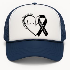 Overdose Awareness Purple Ribbon Drug Addiction Recovery Trucker Hat