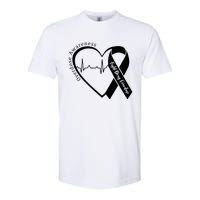 Overdose Awareness Purple Ribbon Drug Addiction Recovery Softstyle CVC T-Shirt