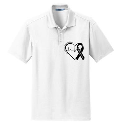 Overdose Awareness Purple Ribbon Drug Addiction Recovery Dry Zone Grid Polo