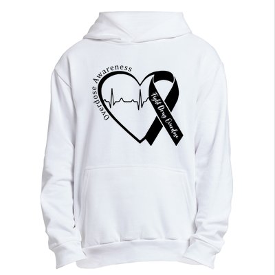 Overdose Awareness Purple Ribbon Drug Addiction Recovery Urban Pullover Hoodie