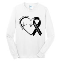 Overdose Awareness Purple Ribbon Drug Addiction Recovery Tall Long Sleeve T-Shirt