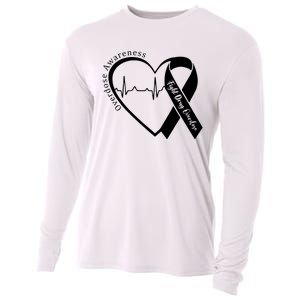 Overdose Awareness Purple Ribbon Drug Addiction Recovery Cooling Performance Long Sleeve Crew