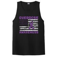 Overdose Awareness Purple Ribbon Drug Addiction PosiCharge Competitor Tank