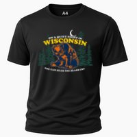 On A Quiet Night In Wisconsin You Can Hear The Bears Cry Cooling Performance Crew T-Shirt