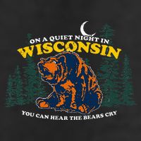 On A Quiet Night In Wisconsin You Can Hear The Bears Cry Adult Drive Performance Visor