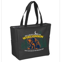 On A Quiet Night In Wisconsin You Can Hear The Bears Cry Zip Tote Bag