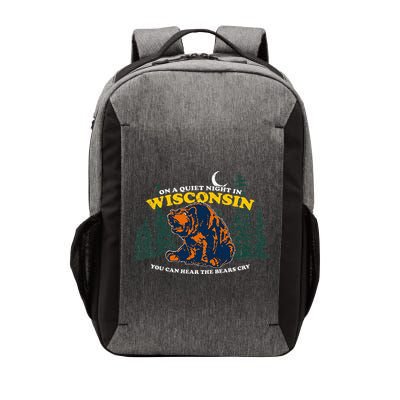 On A Quiet Night In Wisconsin You Can Hear The Bears Cry Vector Backpack