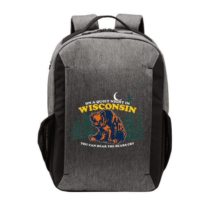 On A Quiet Night In Wisconsin You Can Hear The Bears Cry Vector Backpack