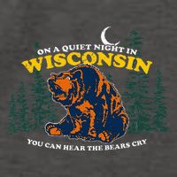 On A Quiet Night In Wisconsin You Can Hear The Bears Cry Vector Backpack