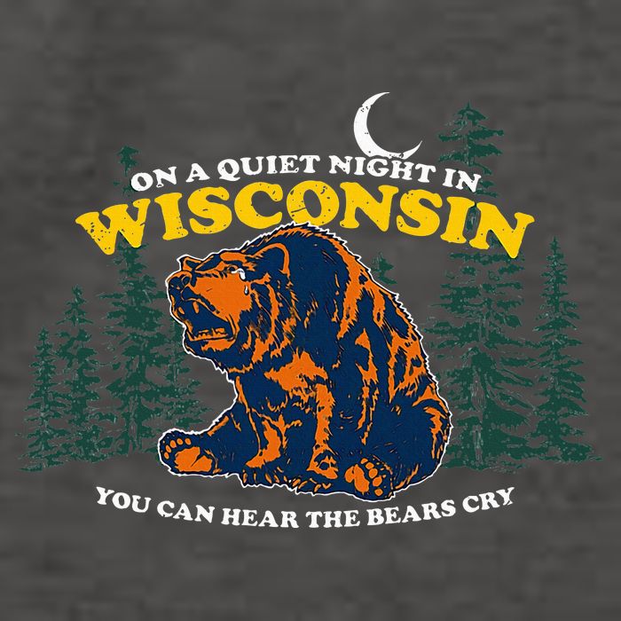 On A Quiet Night In Wisconsin You Can Hear The Bears Cry Vector Backpack