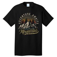 Outdoor Adventure Retro Vintage Camping Hiking Mountain Tall T-Shirt