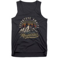 Outdoor Adventure Retro Vintage Camping Hiking Mountain Tank Top