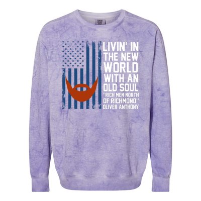 Oliver Anthony Rich Men North Of Richmond Colorblast Crewneck Sweatshirt