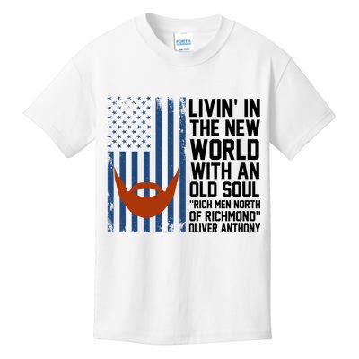 Oliver Anthony Rich Men North Of Richmond Kids T-Shirt