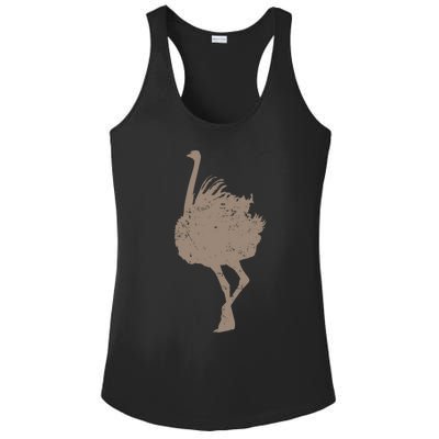 Ostrich Africa Ratite Gift Ladies PosiCharge Competitor Racerback Tank