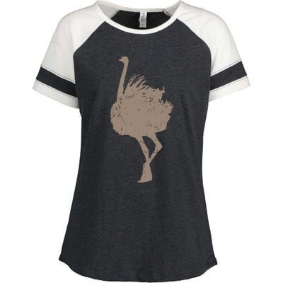 Ostrich Africa Ratite Gift Enza Ladies Jersey Colorblock Tee