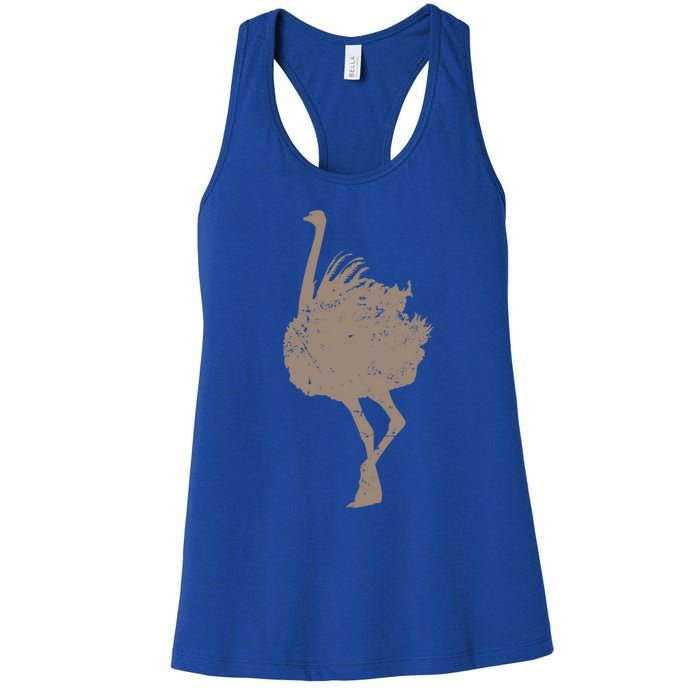 Ostrich Africa Ratite Gift Women's Racerback Tank