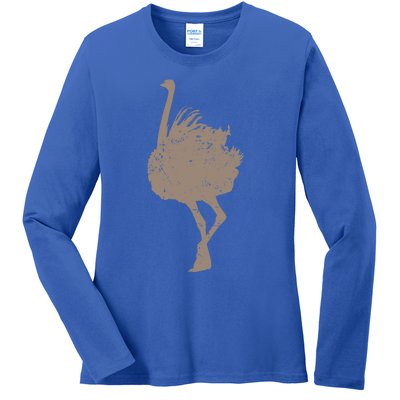 Ostrich Africa Ratite Gift Ladies Long Sleeve Shirt