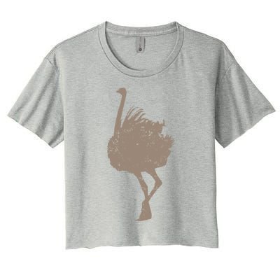 Ostrich Africa Ratite Gift Women's Crop Top Tee