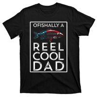 Ofishally A Reel Cool Dad Funny Fathers Day Fishing Pun T-Shirt