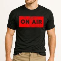 On Air Radio Live Microphone Dj Cooling Performance Crew T-Shirt