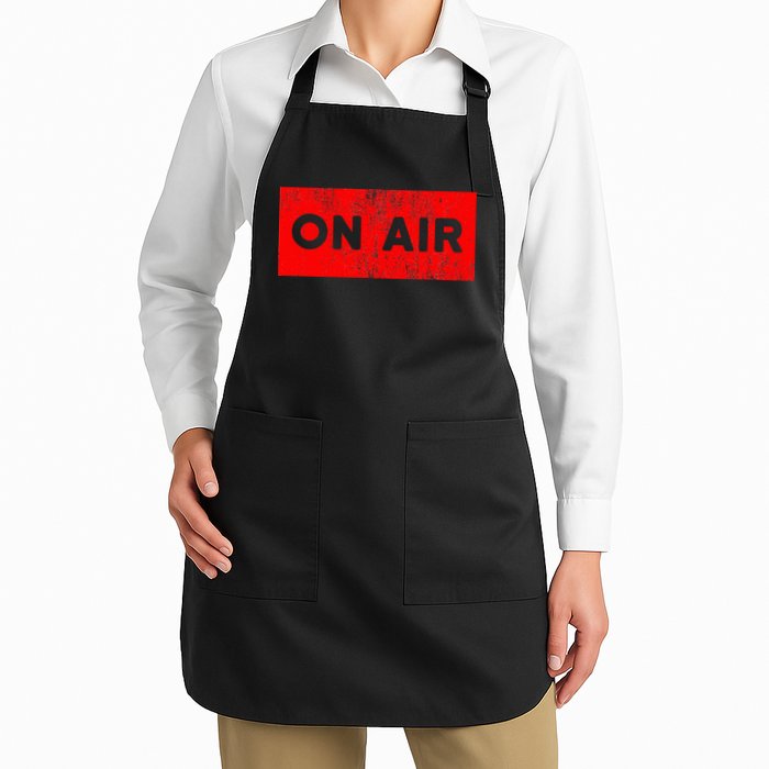On Air Radio Live Microphone Dj Apron