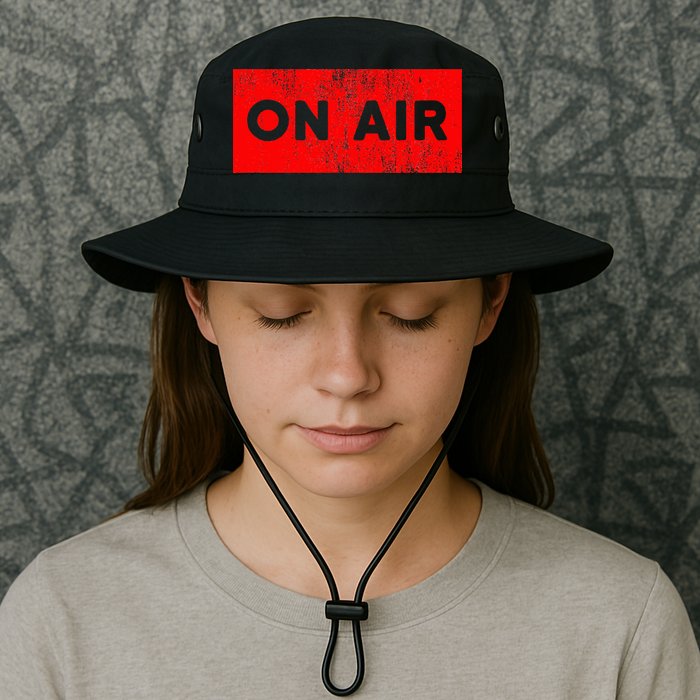 On Air Radio Live Microphone Dj Bucket Hat