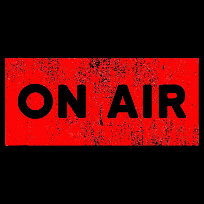 On Air Radio Live Microphone Dj Flat Bill Trucker Hat