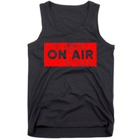 On Air Radio Live Microphone Dj Tank Top