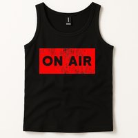 On Air Radio Live Microphone Dj Tank Top