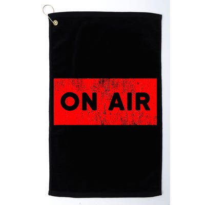 On Air Radio Live Microphone Dj Golf Towel