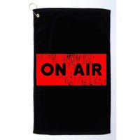 On Air Radio Live Microphone Dj Golf Towel