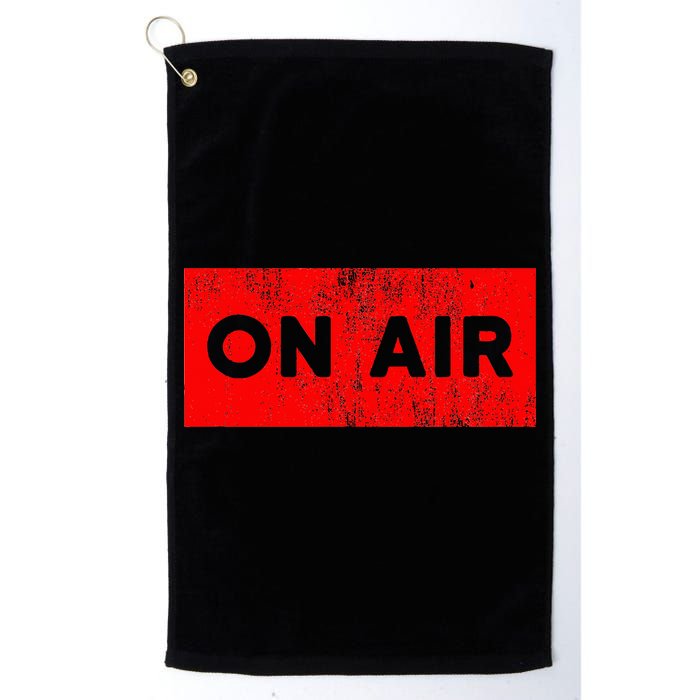 On Air Radio Live Microphone Dj Golf Towel