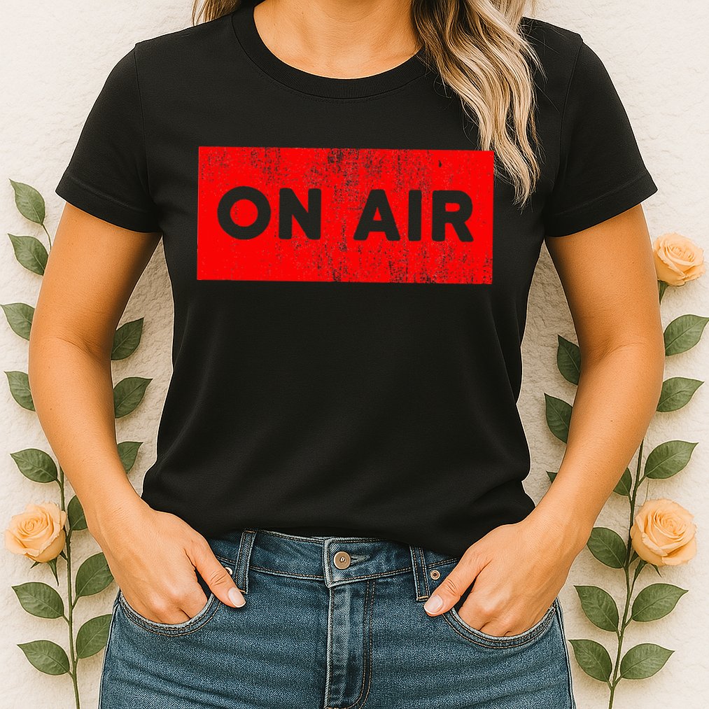 On Air Radio Live Microphone Dj Womens T-Shirt