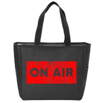 On Air Radio Live Microphone Dj Zip Tote Bag